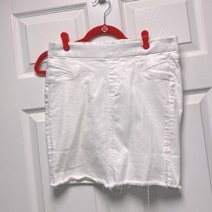 ⚓️ Liverpool White Denim Mini Skirt